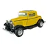 Miniatura Ford 3 Window Coupe 1932 Amarelo Metal 1:34