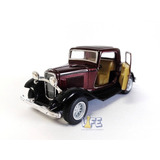 Miniatura Ford 3 Window Coupe 1932 Escala 1 34 Kinsmart Cor Bord