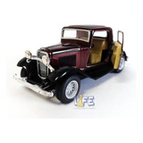 Miniatura Ford 3 Window Coupe 1932 Escala 1 34 Kinsmart Cor Bord