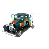 Miniatura Ford A 3 Janelas 1932 12 Cm Metal 1/38