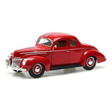 Miniatura Ford Deluxe 1939 Vermelho Maisto 1 18