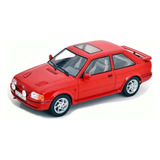 Miniatura Ford Escort Rs Turbo 1990 Vermelho 1:18 Mcg