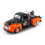 Miniatura Ford F-1 Pickup 1948 + Flh Duo Glide 1958 1/24