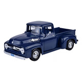 Miniatura Ford F-100 Pickup 1956 - Azul - 1/24 - Motormax