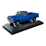 Miniatura Ford F250 1981 Azul Metal 1 43