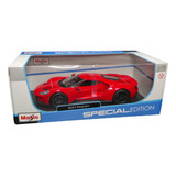 Miniatura Ford Gt 2017 Escala 1 18 Maisto Vermelho