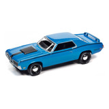 Miniatura Ford Mercury Cougar '70 1:64 Johnny Lightning Azul