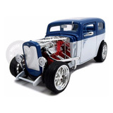 Miniatura Ford Model A 1931 Custom Azul branco 1 18