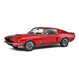 Miniatura Ford Mustang Shelby Gt500 67 1 18 Solido Vermelho