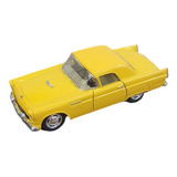 Miniatura Ford Thunderbird 1955 Kinsmart 1 36 Metal Amarelo