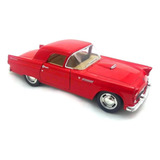 Miniatura Ford Thunderbird 1955 Kinsmart 1 36 Metal Vermelho