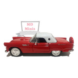 Miniatura Ford Thunderbird 1956 Motormax 1 24 Vermelho