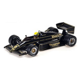 Miniatura Fórmula 1 Lotus 1985 Ayrton Senna 1 18 Minichamps Cor Preto