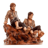 Miniatura Frodo Sam Montanha Perdição Senhor Dos Anéis Ed 66