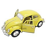 Miniatura Fusca Amarelo Claro 1967 Escala 1 32 Kinsmart Miniatura De Carros Antigos