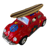 Miniatura Fusca Com Prancha De Surf Escala 1 32