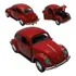 Miniatura Fusca Escala 1/32 Metal Die Cast Vermelho Rmz City