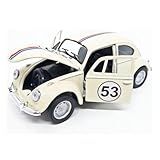 Miniatura Fusca Herbie 53 Carro Metal Abre Porta Classico