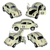Miniatura Fusca Herbie 53 D Ferro Fricção Abre Porta Premium