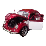 Miniatura Fusca Metal Presente Com Caixa De Acrílico Grátis