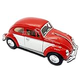 Miniatura Fusca Vermelho E Branco Miniaturas De Carros Antigos