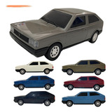 Miniatura Gol Quadrado Diverplas Vw Volkswagen Cl Gl Gti Cor Cinza