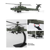 Miniatura Helicóptero Militar Ah 64 Apache Diecast C Pedest