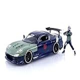 MINIATURA JADA 1 24 NARUTO 1993 MAZDA RX 7 COM BONECO KAKASHI