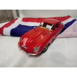 Miniatura Jaguar E 1961 Buraco + Bandeira Da Inglaterra