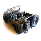 Miniatura Jeep Antigo 1941 Willys Army Militar Metal 1/38 F