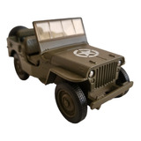Miniatura Jeep Willys 1941 Verde Militar Escala 1/32 Welly 