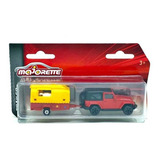 Miniatura Jeep Wrangler C Trailer 14cm Majorette Vermelho