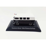 Miniatura Kombi Polícia Feminina De São Paulo Viatura 1 43 Cor Branco Com Preto