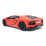 Miniatura Lamborghini Aventador Lp 700 4 Laranja 1 18 Burago