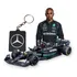 Miniatura Lewis Hamilton F1 Mercedes 1:43 + Chaveiro Amg