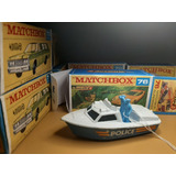 Miniatura Matchbox Barco Policia
