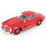 Miniatura Mercedes Benz 300 Sl Vermelha Welly 1/24