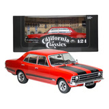 Miniatura Metal Carro Opala Ss 1971 1 24 California classics Cor Vermelho