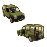 Miniatura Metal Carros Do Brasil Fiat Doblo 11 Cm Fricção