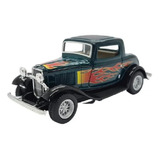 Miniatura Metal Ford 3 Window Coupe Verde 1932 Kt5332df