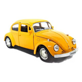Miniatura Metal Volkswagen Fusca Amarelo 1967