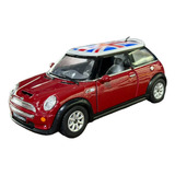 Miniatura Mini Cooper S Bordô Metal 1 28