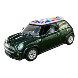 Miniatura Mini Cooper S Verde Metal 1 28