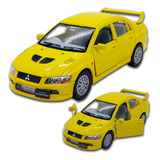 Miniatura Mitsubishi Lancer Evolution Vii 1/36 Em Metal 13cm