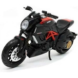 Miniatura Moto Ducati Diavel Vermelha preta