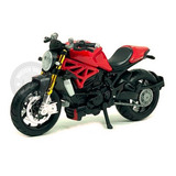 Miniatura Moto Ducati Monster 1200s Vermelha
