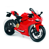 Miniatura Moto Ducati Panigale 1199 Vermelha Maisto 1/12