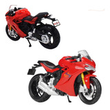 Miniatura Moto Ducati Super Sport Vermelho