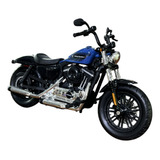 Miniatura Moto Harley Davidson Forty Eight Azul Maisto 1 18