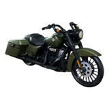 Miniatura Moto Harley Davidson Road King Verde Maisto 1 18
